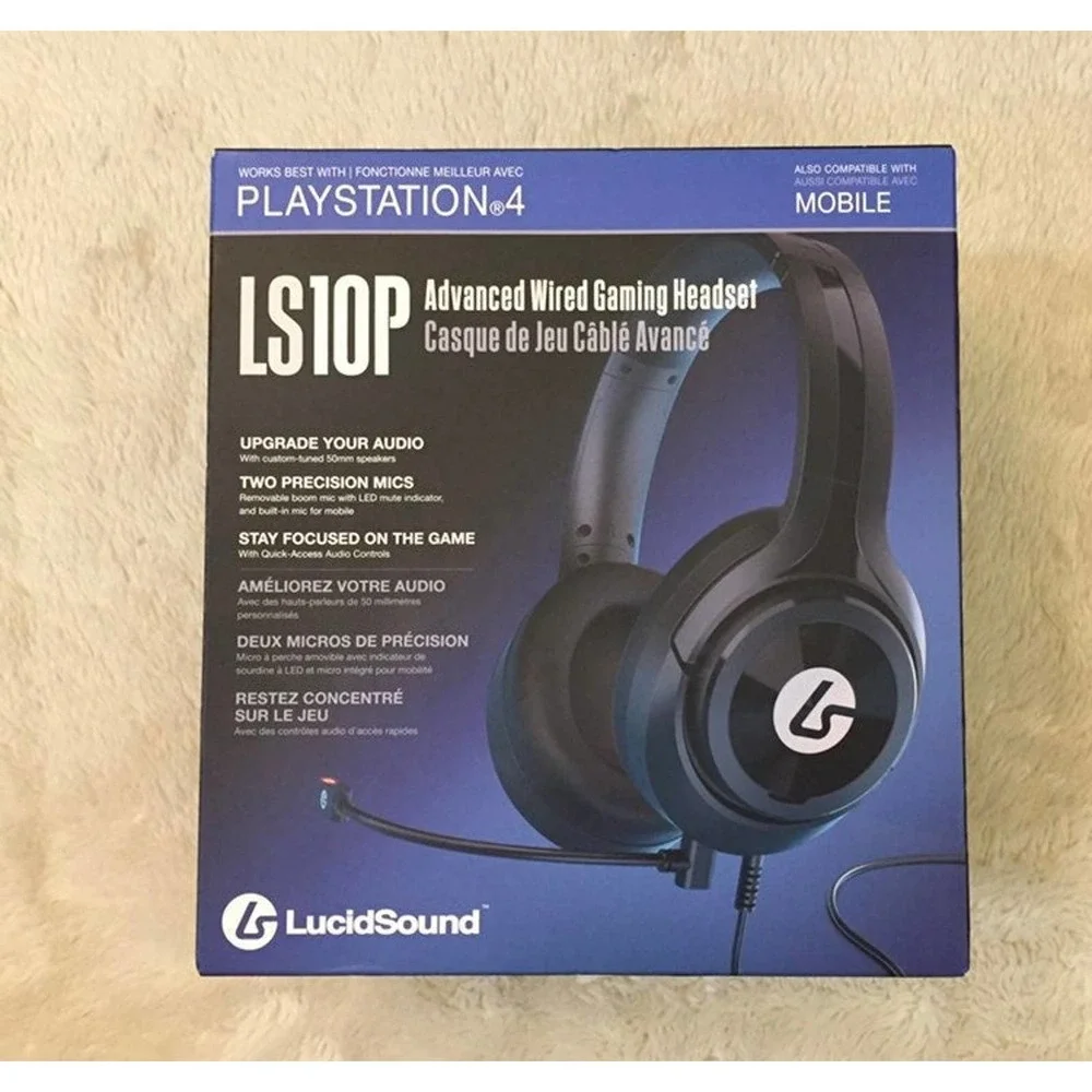Lucid Sound LS10P Advanced Wired Gaming Headset for PlayStation 4